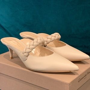 Gianvito Rossi Nappa Mousse Mules Size 40